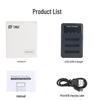 AZ16-1 Xiaoyi 4K Sports Camera Triple Battery Charger for 2nd Gen 4K+ Action Camera Accessories