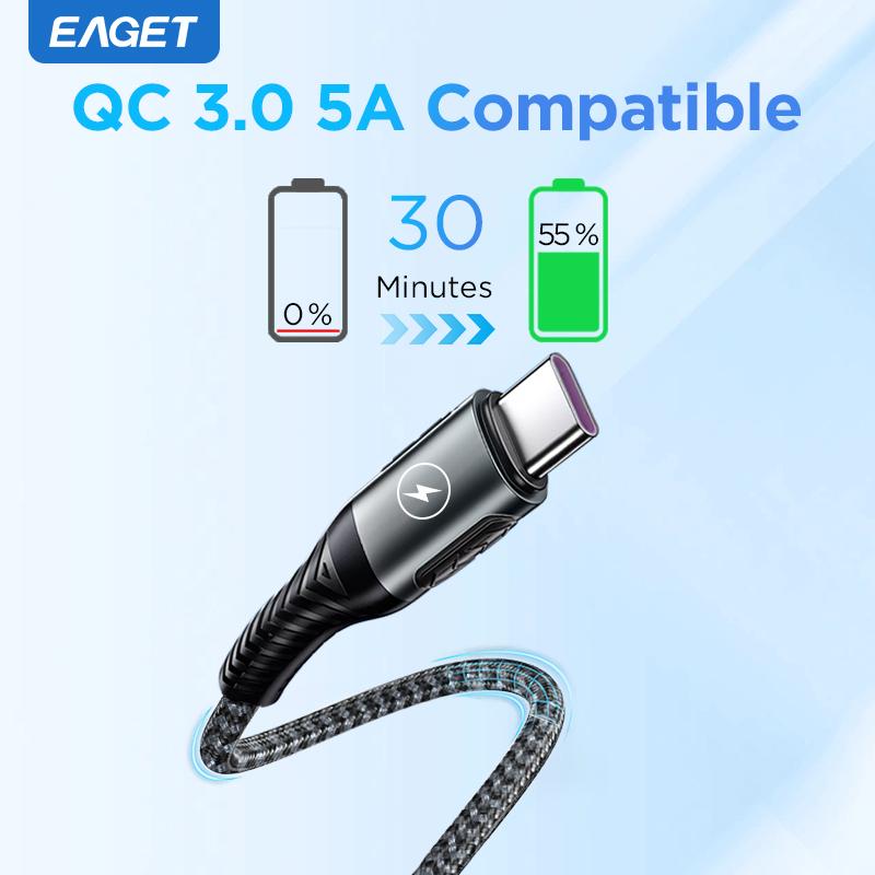 Schnelles Ladekabel 3,9 FT Typ C USB A auf USB C Ladekabel Kompatibel mit Galaxy S10 S9 S8 Plus Note 9 8, Switch und mehr