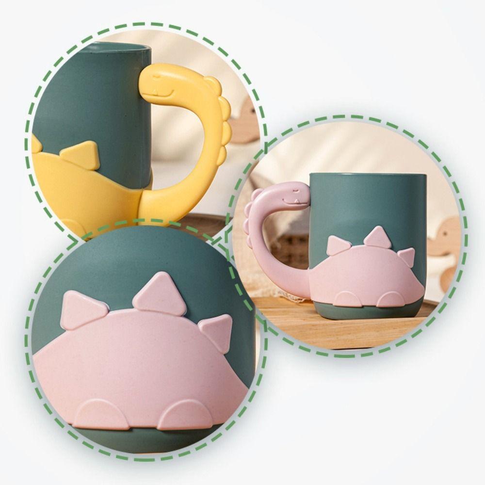 Multicolor Dinosaur Design Mouthwash Cup Plastic Water Cup Creative Gargle Cup Kids