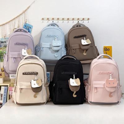 Trendy Lightweight Backpack: Versatile, Spine-Supporting, Water-Repellent, Large Capacity for High School Students