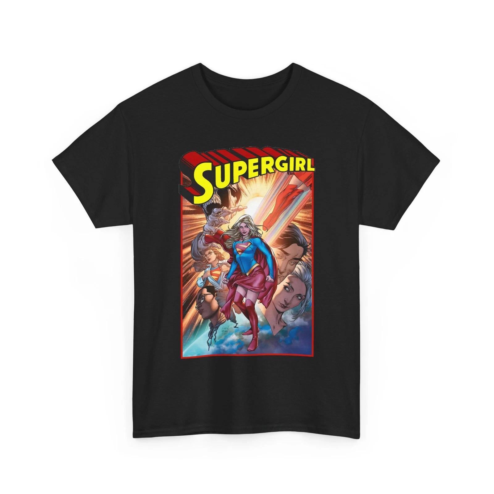 Supergirl T-Shirt DC Comics Maid of Might Kara Superman Cousin Vintage-Style Tee S