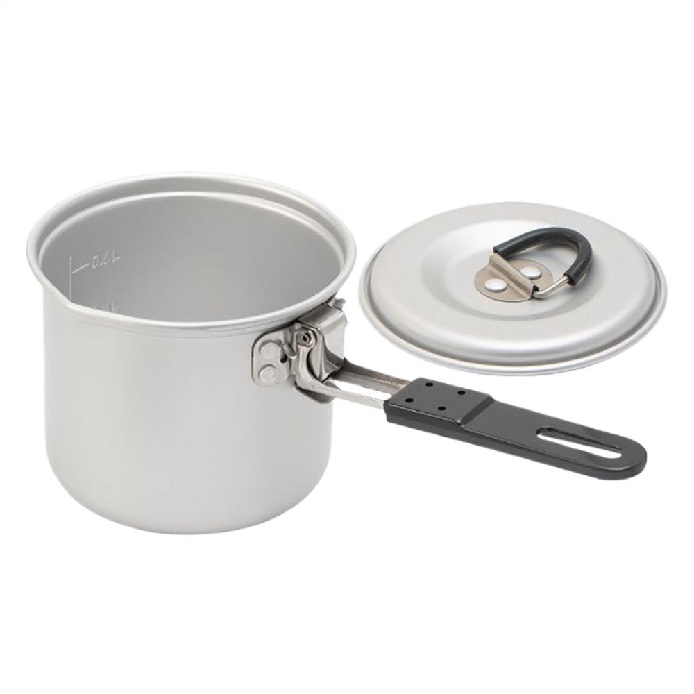 Outdoor Camping Pot 700ml Aluminum Alloy Stockpot With Handle Lightweight Design Cooking Tool For Hiking Camping Picnic Barbecue