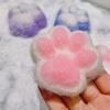 Mini  Squeeze Toy Plush Dyed Cat Paw Pinching Toy Stress Relief Toy Fidget Silicone Slow Rebound Decompression Toy