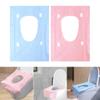 20 Pieces Disposable Toilet Seat Cover Nonslip Adhesives for Road Trips