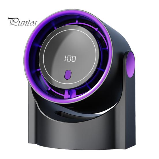 

Мини-вентилятор для стола со светодиодным цифровым дисплеем, 100 скоростей, регулируемый тихий вентилятор с зарядкой от USB, для дома, офиса, улицы, путешествий, портативный летний охлаждающий вентилятор фиолетовый