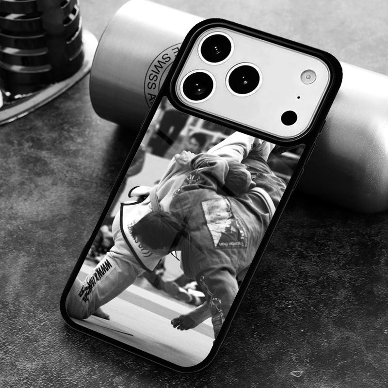 sport Martial Art MMA Fight Jiu Jitsu Phone Case For iPhone 17,16e,15,14,13,12,11,Mini,Pro,MAX soft Silicone Cover