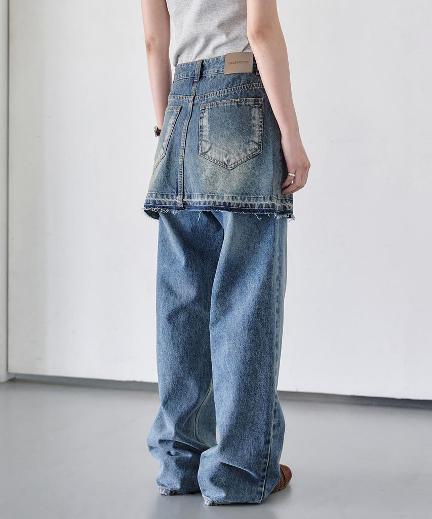 Deketeuumeon Wrap Skirt Dcsk005Blue