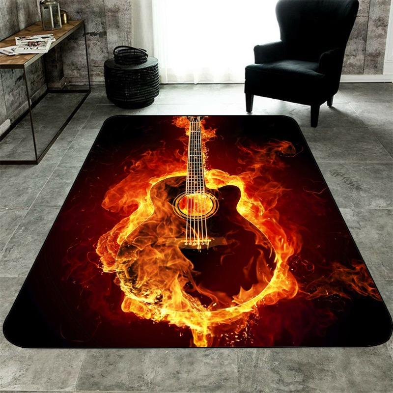 

Sports Theme Area Rugs Football Basketball Design Colorful Athletic Pattern for Game Room Man Cave Decor 40x60cm