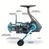 Mulineta de Pescuit Roată Spin Metalică Roată din Oțel Inoxidabil Interschimbabilă Stânga și Dreapta Momeală Lansetă de Mare Lansare la Distanță Lungă Potrivită pentru Diverse Ape