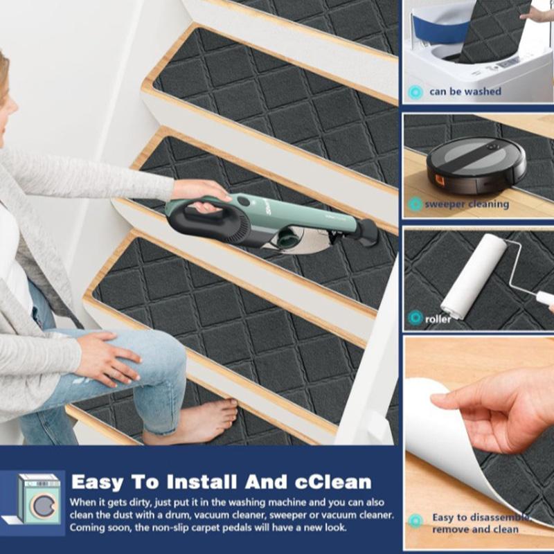 Covor de scară Autocolant lipit pentru trepte Covor de rulare Covor de rulare compus Covor de rulare fără adeziv Covoraș anti-alunecare