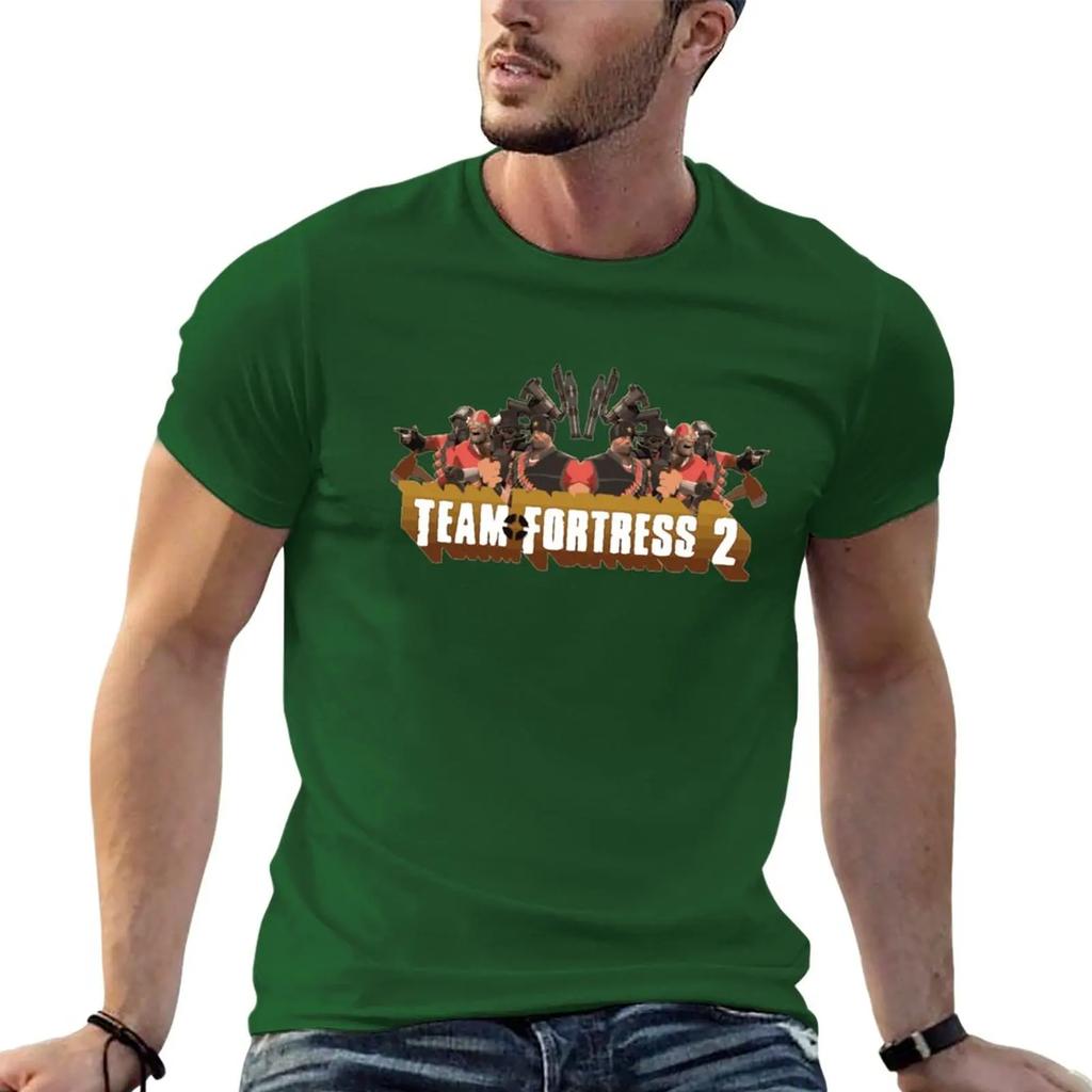 Team Fortress 2 Poster T-Shirt tops shirts graphic tees slim fit t shirts for