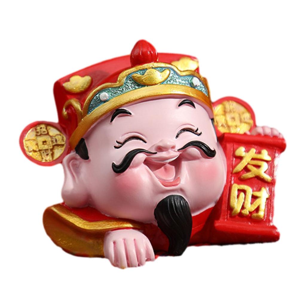 God of Wealth Ornament Chinese Wealth Statue for Spring Festival Home Table