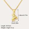 Nidin New Arrival Punk Boot Shape Zircon Pendant Necklace 3 Styles Choice For Female Male Trendy Personality Jewelry Party Gifts