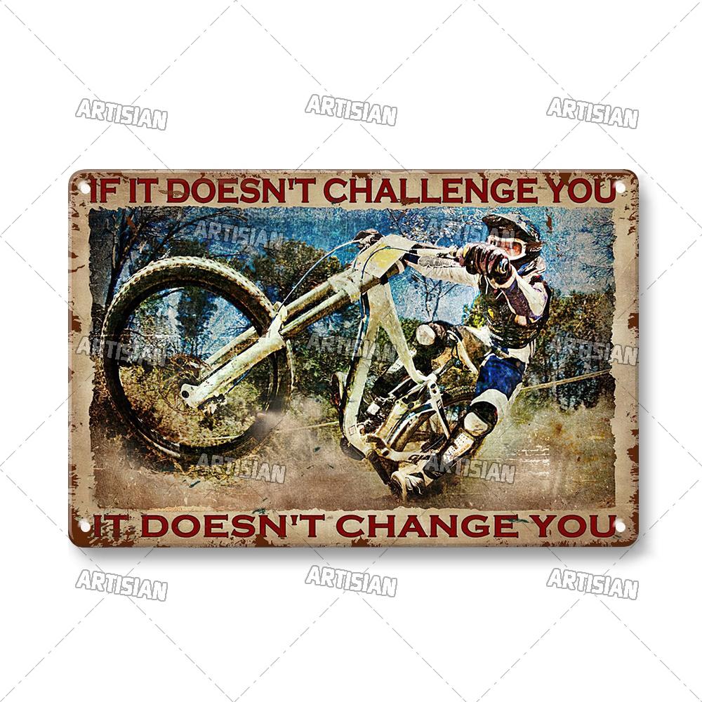 Artisian Cycling Decorative Plaque Bicycle Metal Sign Bike Sport Tin Plate Wall Decor Garage Bar Pub Club Hotel Cafe Kitchen