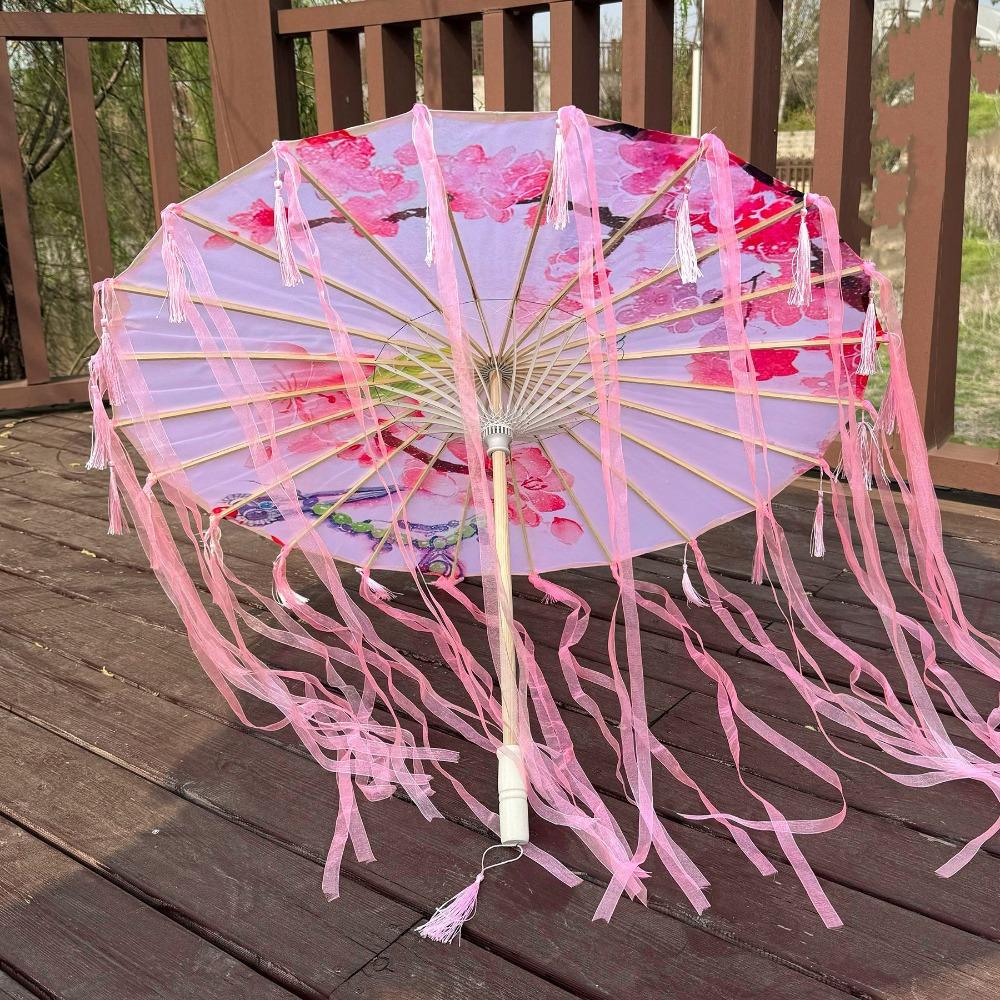 

Handmade LED Chinese Japan Yarn Umbrella Multistyles Diameter 70/82cm Cosplay Antique Dance Umbrella Photography Props