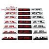 Car Styling 3D Metal Chrome Zinc Alloy Adhensive Emblem 2.0L 2.2L 2.3L 2.4L 2.5L 2.7L 2.8L Body Trunk Fender Badge Accessory