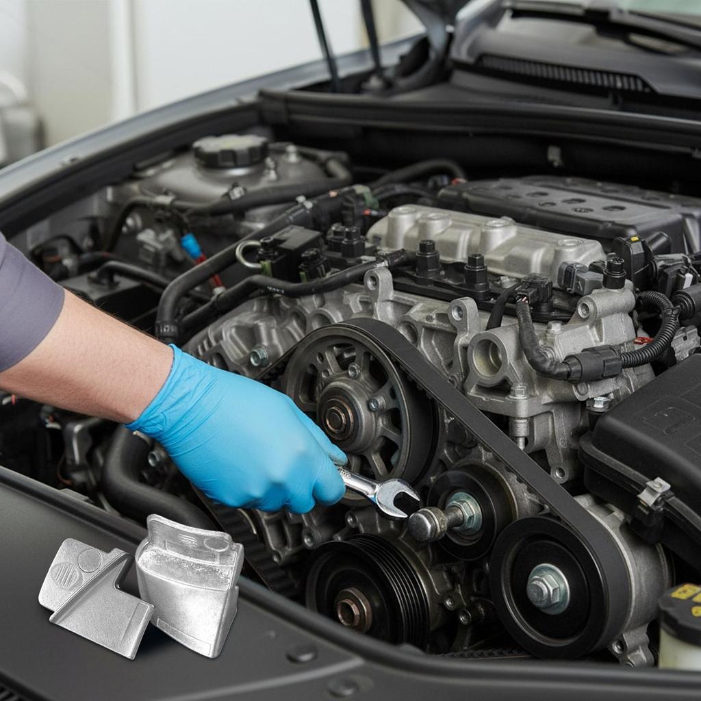 Riemenmontagewerkzeug Zahnriemen Reparatur Entferner 2 Stück Metall Spannriemen Werkzeugsatz Für Auto LKW Fahrzeug Limousine SUV Roller