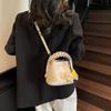 Handbag Women's New Fashion Soft Leather Bucket Bag Versatile Casual Shoulder Crossbody Bag