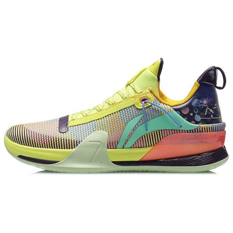 

Баскетбольные кроссовки Li Ning Flash 7 Premium Shock Absorbance Anti-Slip Wear-Stick Support Low-Top для мужчин, кроссовки Yellow Purple ABAR001-1