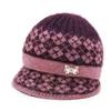 Autumn and Winter Warm Middle-aged Old Lady Hat Mother Grandma Old Man Knitted Wool Hat Fleece Thickened Basin Hat
