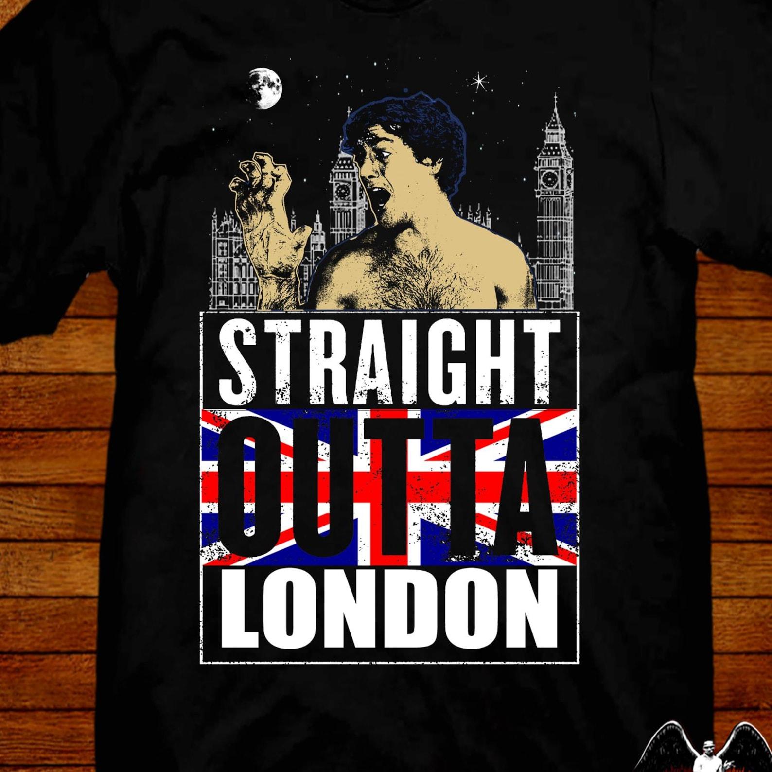 American Werewolf in London T shirt: 80s Horror Pop-Art Parody 2XL