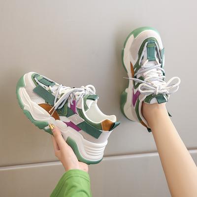 Mode Damen Weiße Klobige Sneakers Schuhe Paar Plateau Laufschuhe Damen Schwarz Freizeitschuhe Übergröße 35-45 Zapatillas De Mujer