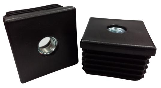 Insert plug with metal thread M10 30x30 20PCS BLACK