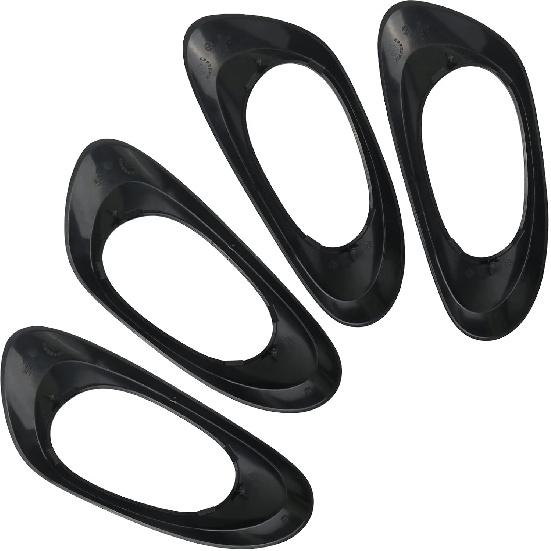 APPERFiT Interior Door Handle Bezel Trim Cover (4Pcs) Compatible With Chevy Trailblazer 2002-2009 Replaces 15214501 15214502 15214506 15214507