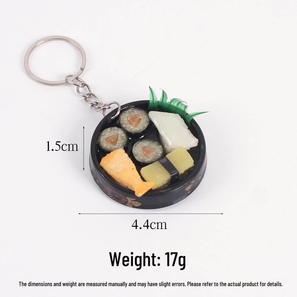 Portachiavi Piatto per Sushi Stile Giapponese - Piccolo Ciondolo Giocattolo