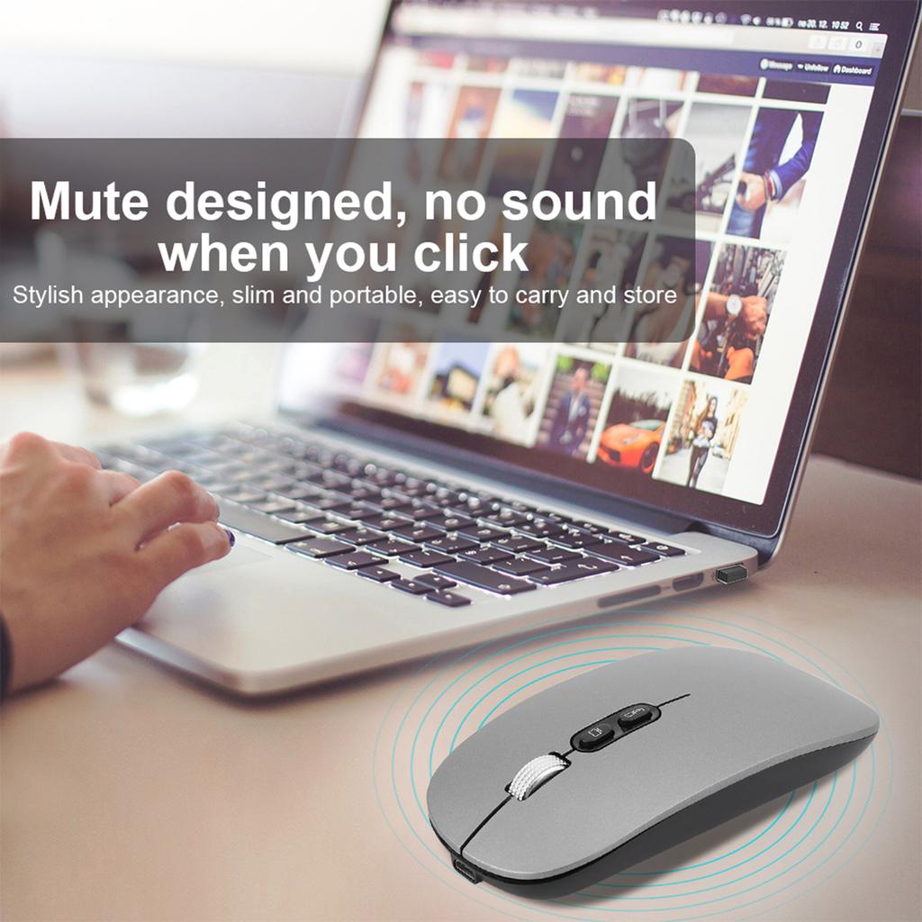 2.4Ghz Wireless Rechargble Mouse Ergonomic Computer Optical Mice for