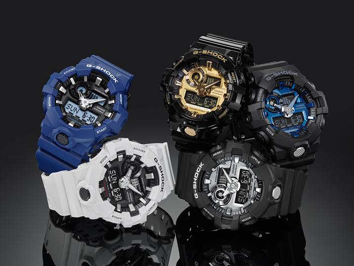 Casio Men's Resin 200M Water Resistant Analog Shock Resistant Quartz Watch GA-710-1A