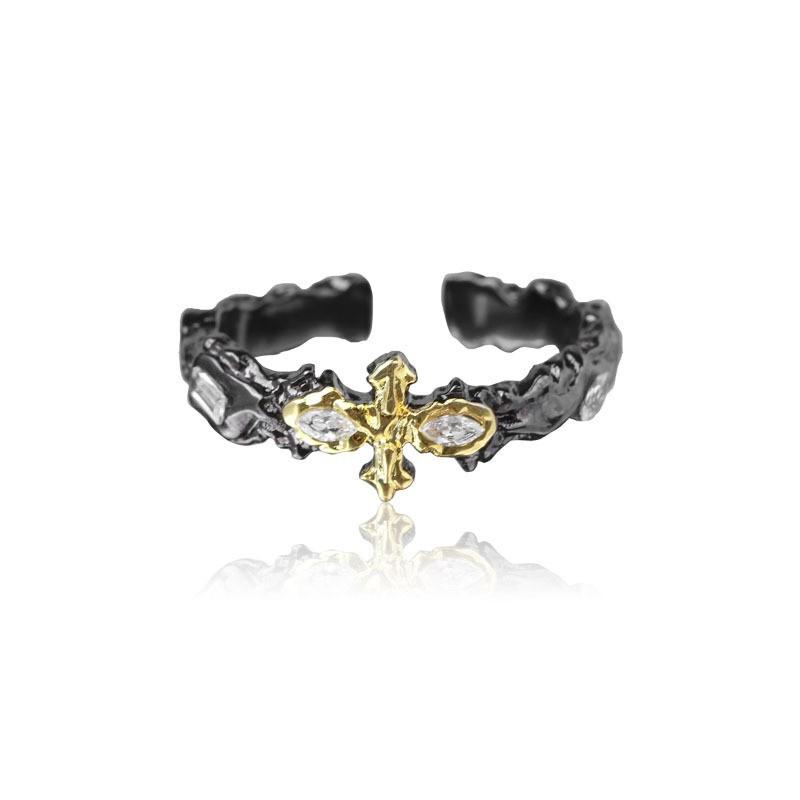 Schmetterling Emaille Bunter Ring für Frauen Verstellbares Offenes Design Einzigartiger und Schicker Schmuck