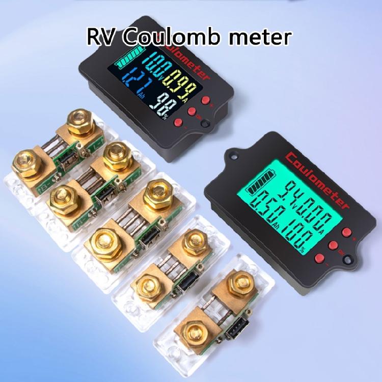 Coulombzähler Batteriemonitor Batterikapazitätstester Indikator Coulometer Digitales Voltmeter Amperemeter