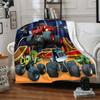 1pc Blaze and the Monster Machines Blanket, Gift, for Men and Women, Soft Blanket, Good for Sofa Bed Couch Travel, Lightweight Flannel Blanket