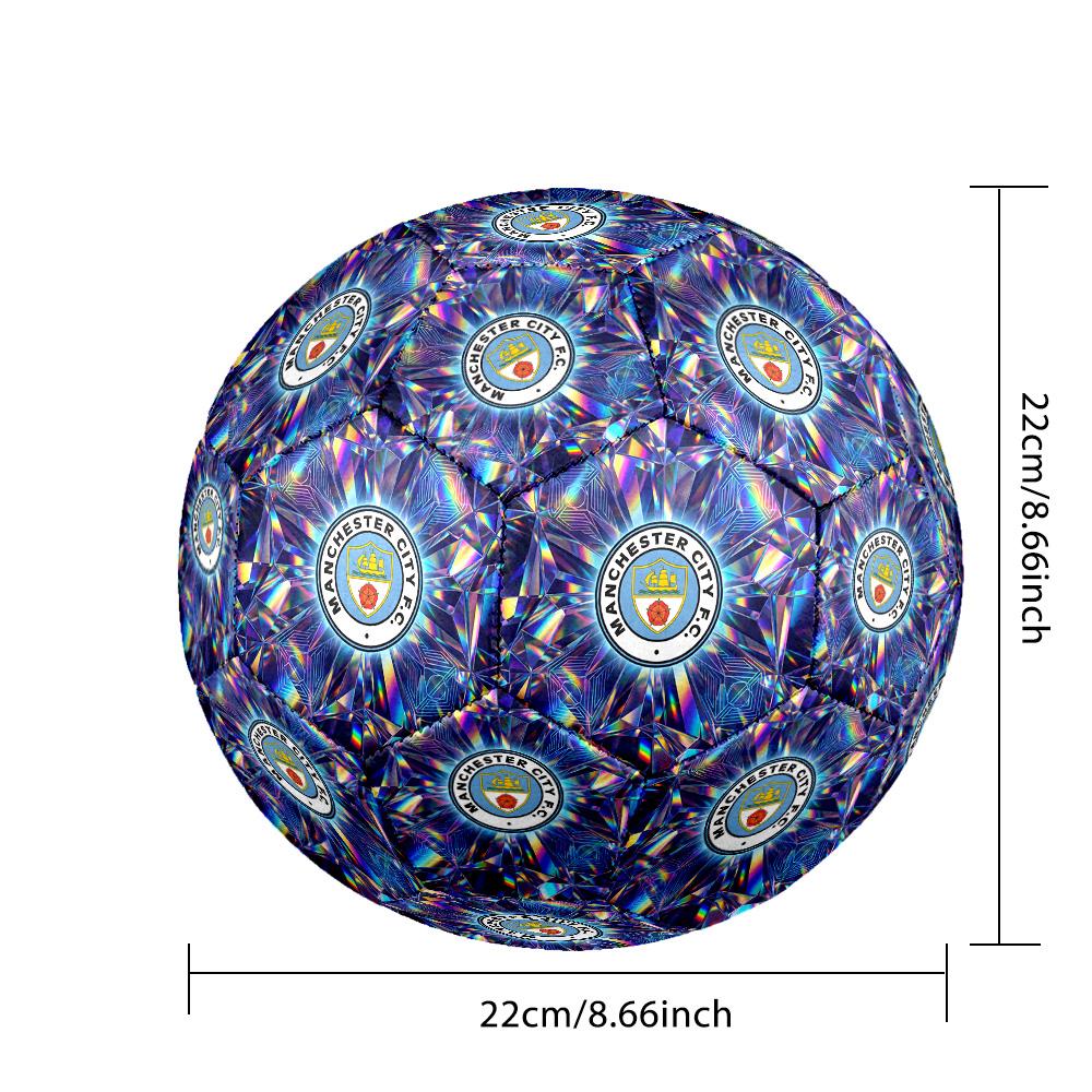 Manchester City Theme soccer ball Size 5 Soccer Ball Soft Touch Professional Training Football for Outdoor Sports