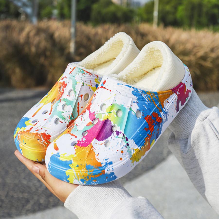 Fashion Men Winter Slippers Soft Warm House Indoor Fashion Couples Boys Girl Shoes Comfortable Eva Soft Sole Light Weight