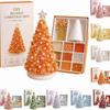 DIY Pearl Bead Christmas Tree Craft Kit 1 Set Mini Lightweight Tabletop Xmas Ornament for Travel Holiday Decor