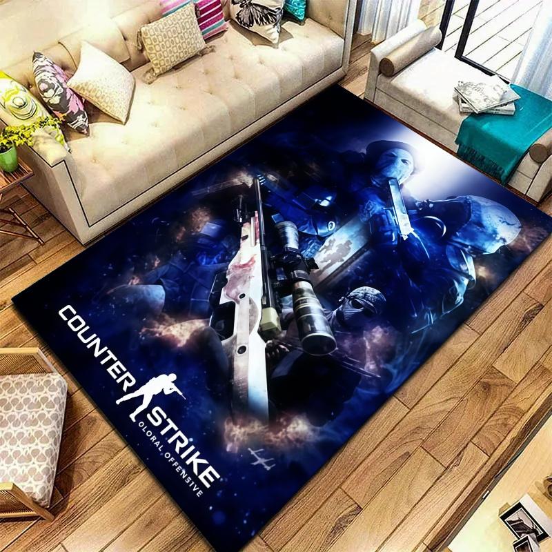 Csgo2 Carpet Rug for Living Room Bedroom Home Sofa Decoration,Kids play Nonslip Floor Mat