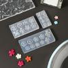Set of 2 Flower Small Art Accessories Mold Nail Designing Moulds Nail Embellishment Molds for Delicate Manicure Designs