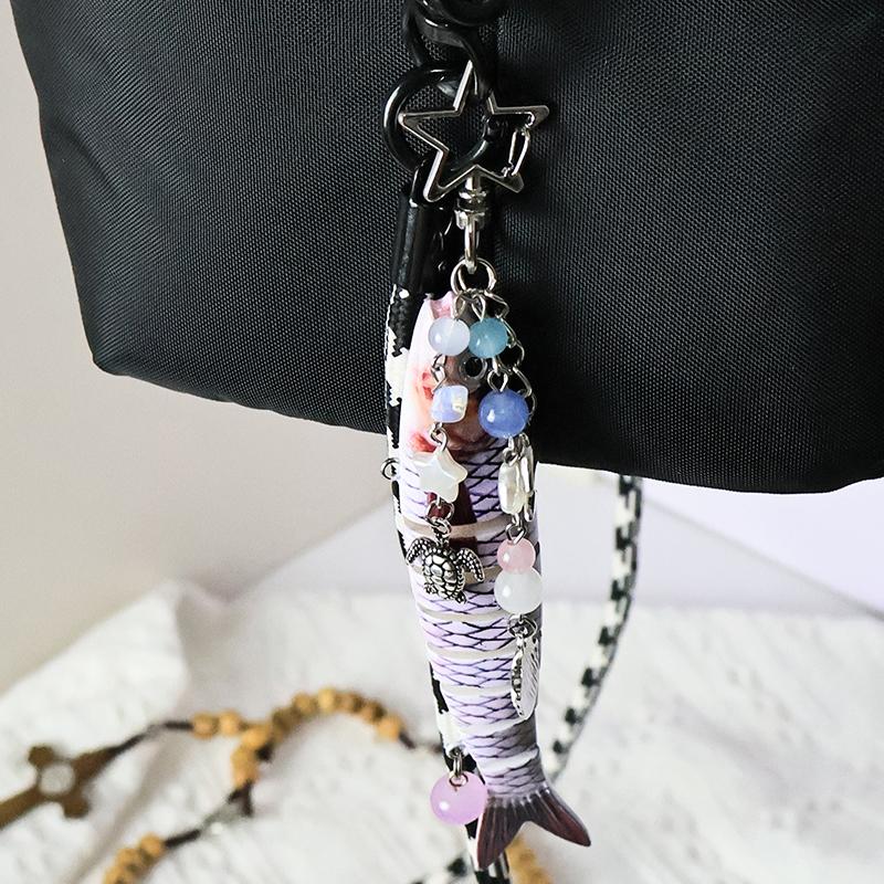 Handmade Fish Keychains, Lovely Jewelry,Souvenir Key Chain For Fishing Enthusiasts
