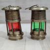 Set of 2 Nautical Brass Ship Lamp, Ship Lantern, Minor Lamp, 15.24 cm Boat Oil Lamp Lantern Colorful Lamp For Home Decoration