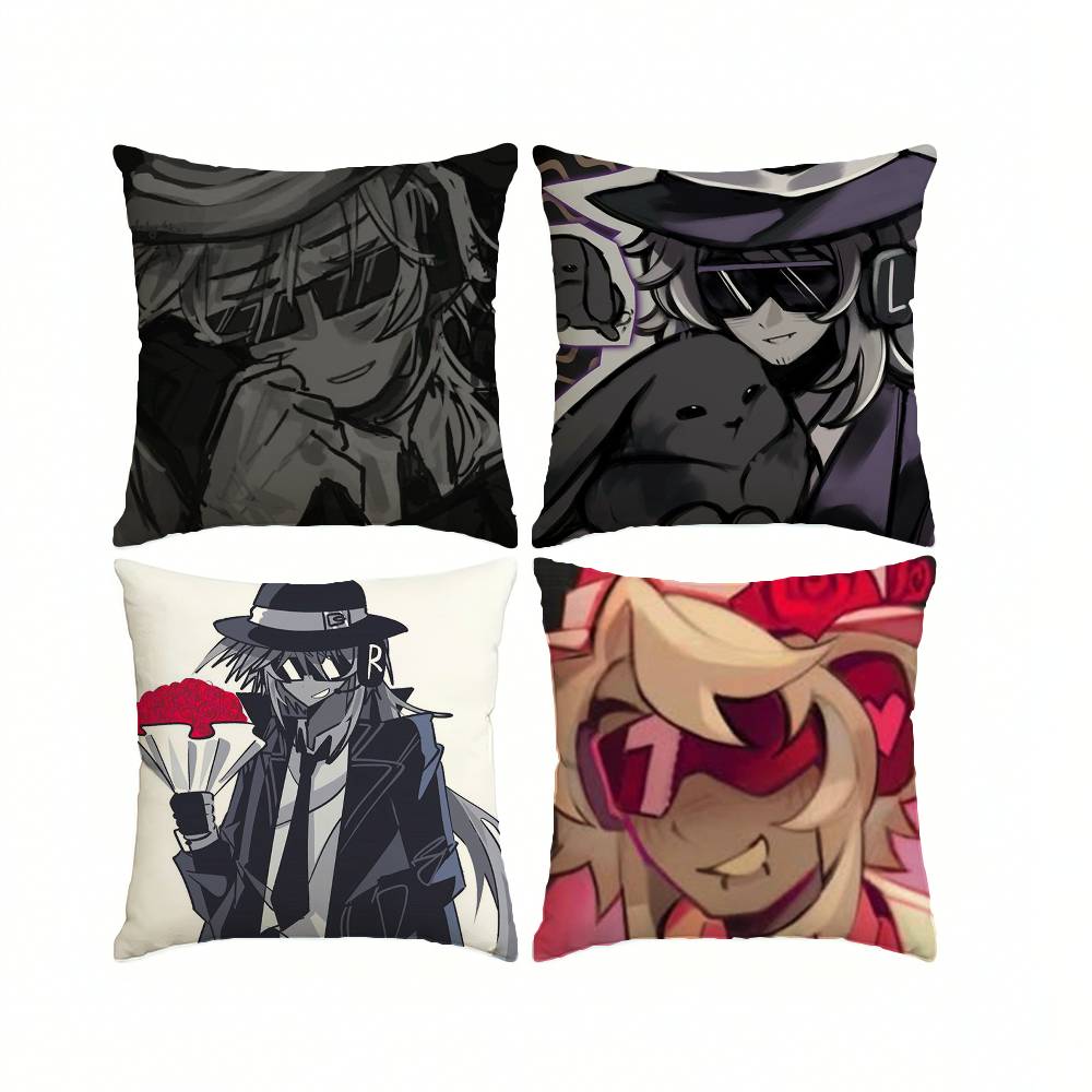 Multiplayer Horror Game F-ForsakenS C-Chance Pillow Case Square Double-Sided Sofa Cushion Cover Bedroom Bedside Pillow