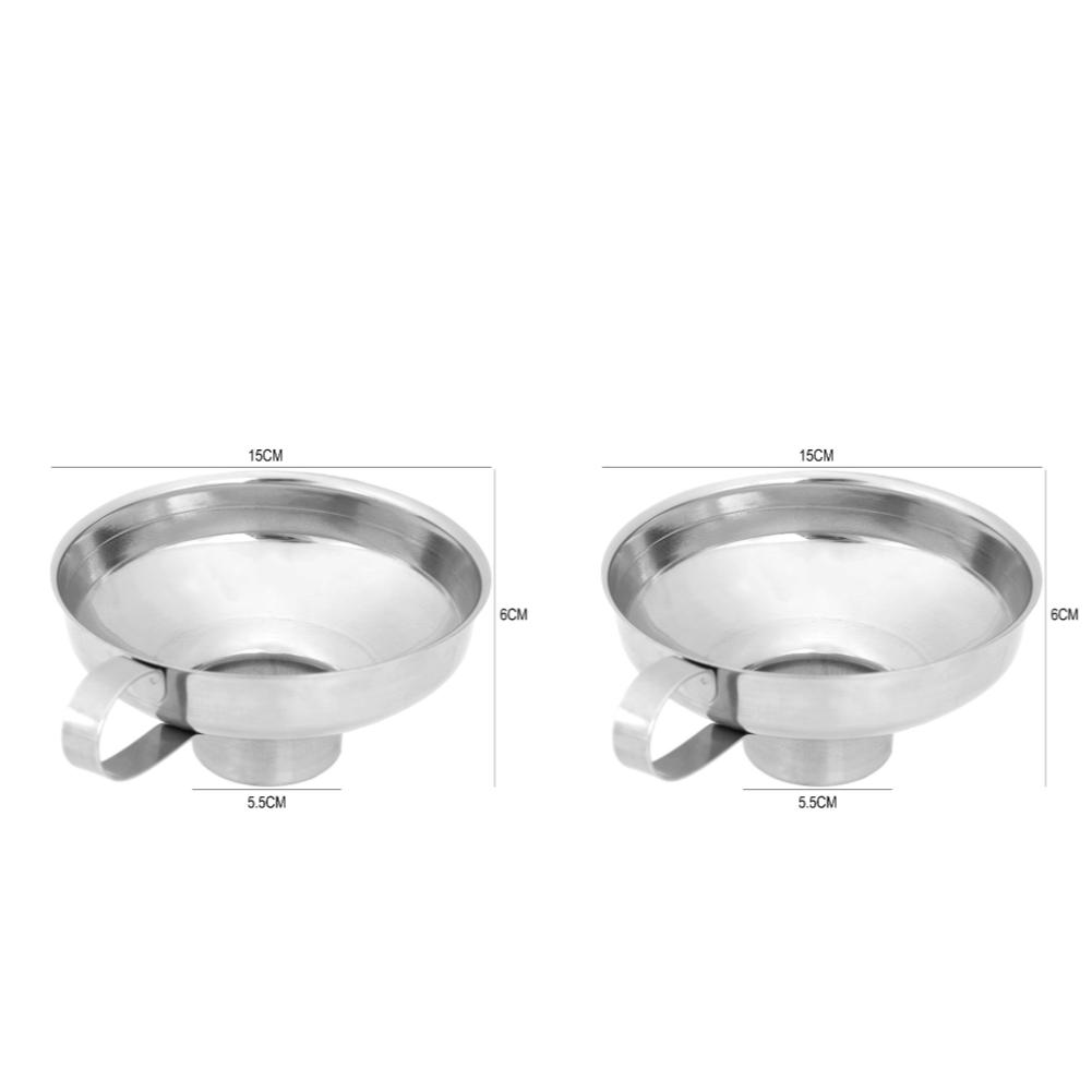 Einmachtrichter aus Edelstahl mit breiter Öffnung, dicker Trichter für Salatdressing, weite Öffnung, Dose für Öl, Wein, Küchenkochwerkzeug