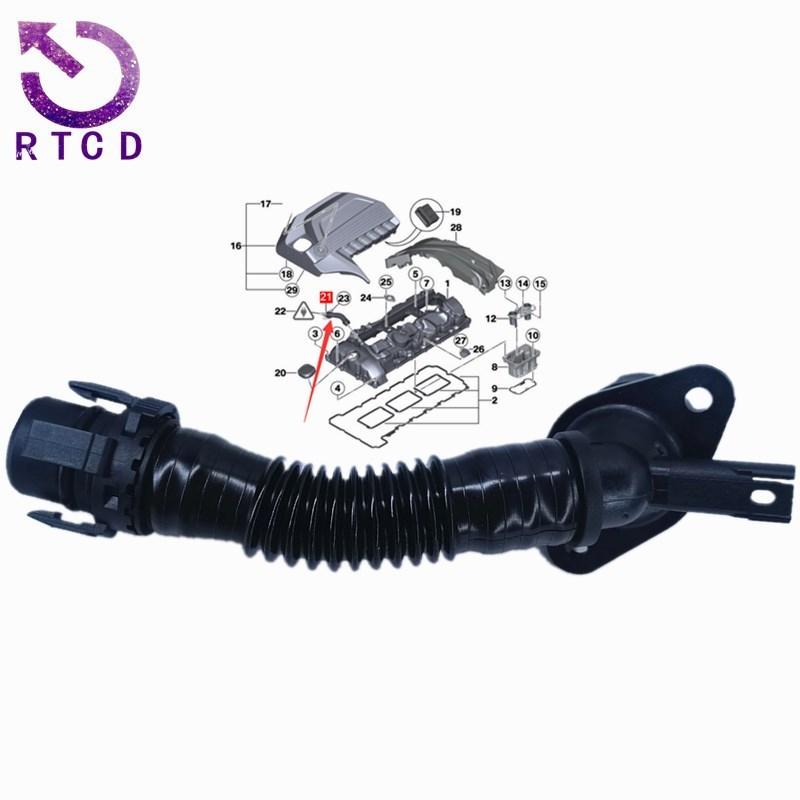 New Exhaust Hose Crankshaft Vent Pipe 11127584128 For BMW 3 Series 5 Series 6 series X3 X4 X5 X6