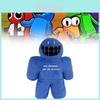 Roblox Rainbow Friends Plush Toy Blue Big Mouth Character Soft Stuffed Doll For Kids