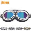 Retro Angled Harley-Style Windproof Motorcycle Goggles for Off-Road Riding