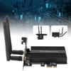PCI Express WiFi 6 Adapter 3000Mbps for Intel AX200 Pro 802.11ax 2.4G 5Ghz for Bluetooth5.0Black