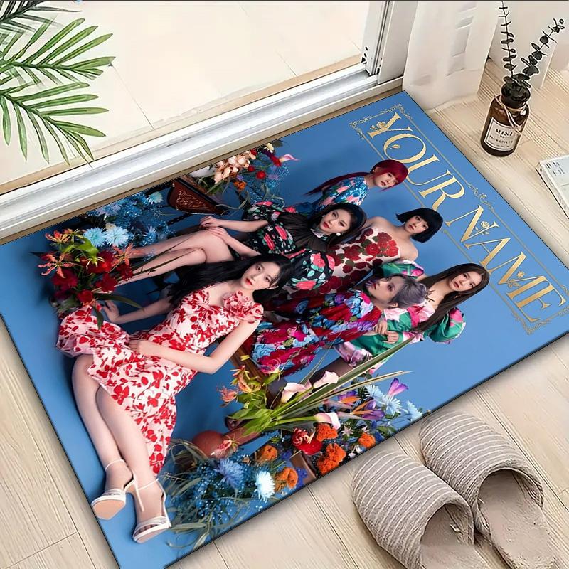 Custom Name Rug Kpop idle Area Rug Suitable for Indoor And Outdoor,Carpets for Homes, Offices,Living Rooms,Home Decor,Christmas Gift