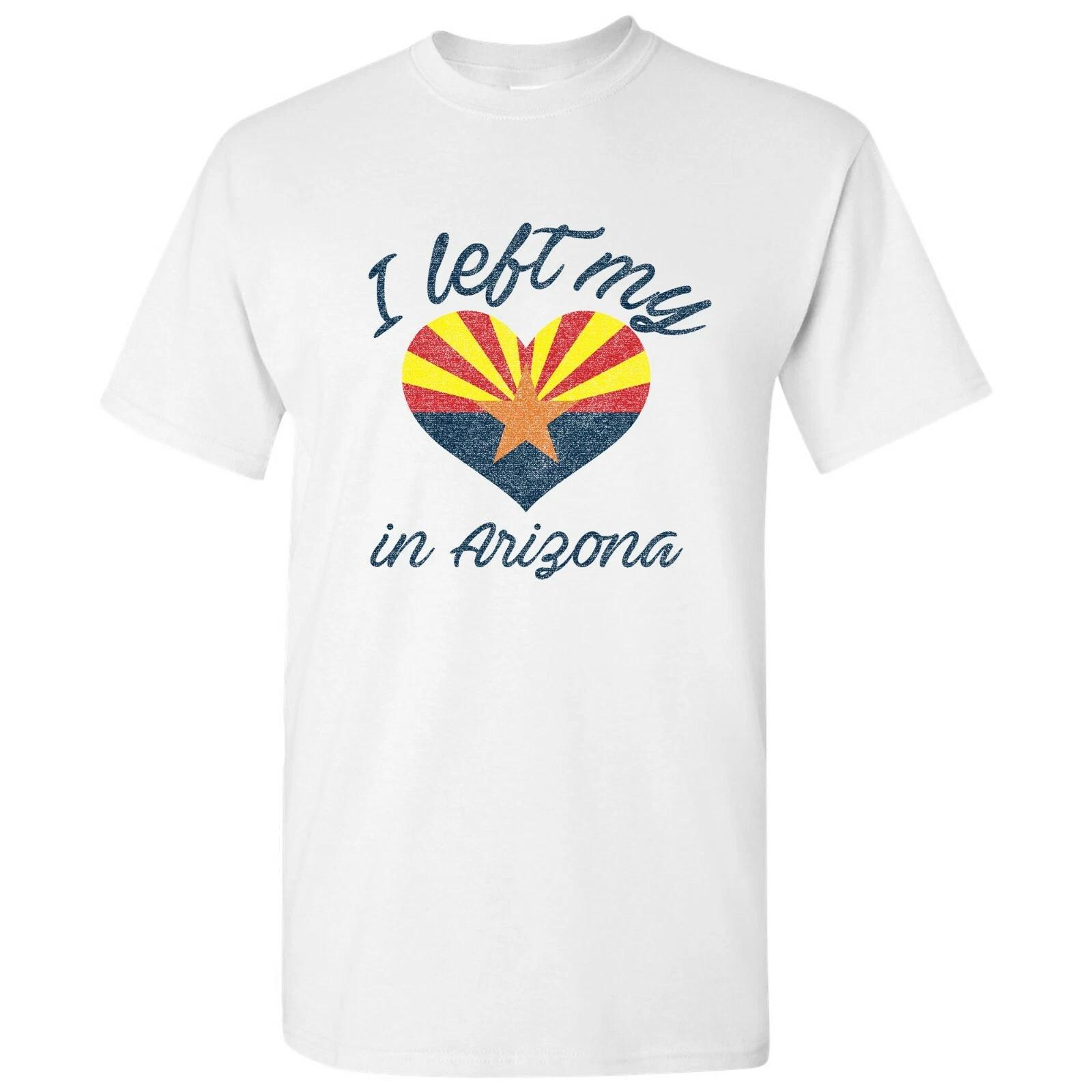 I Left My Heart In Arizona- Hometown Pride T-Shirt - White L