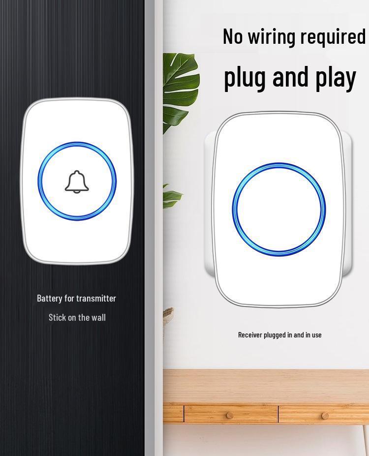 Wireless Smart Doorbell with Ultra-Long Range and LED Display